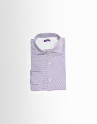 Patrick Hellmann Collection Men Shirt With Blue Pattern 100% Cotton thumbnail